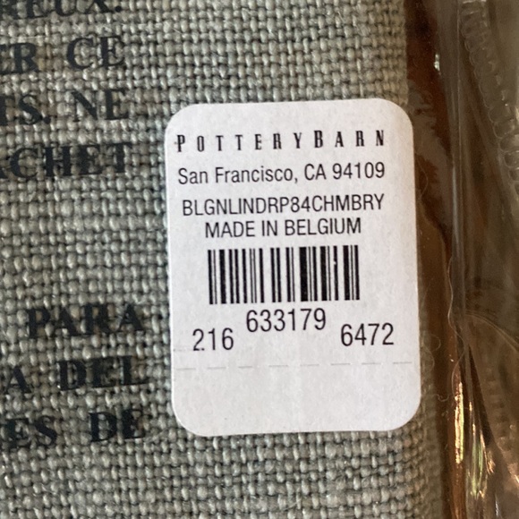 Pottery Barn Belgian Linen Curtain 50x84" - Picture 5 of 7